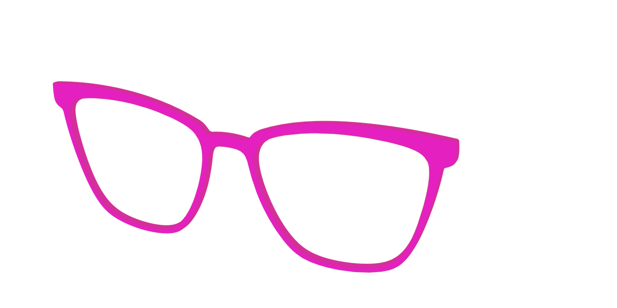 The Hot Pink - Angle Top Image - Pair Eyewear