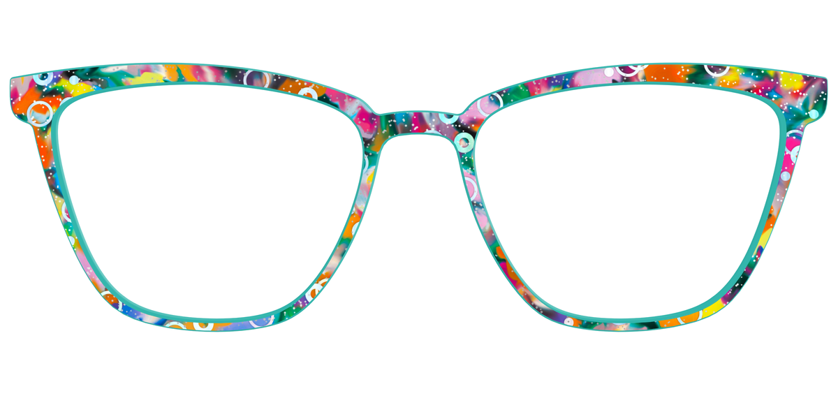 The Imaginative Tortoise with Bubble Glitter - Front Top Image - Pair Eyewear