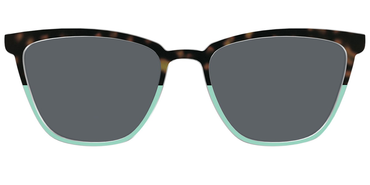 The Polarized Matcha Split Sun Top - Front Top Image - Pair Eyewear