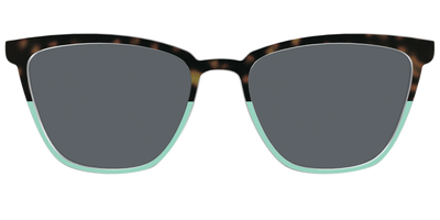 The Polarized Matcha Split Sun Top - Front Top Thumbnail - Pair Eyewear