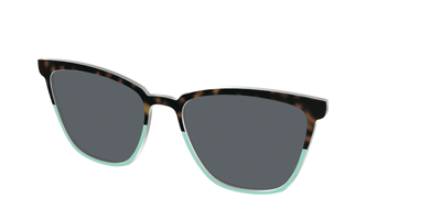 The Polarized Matcha Split Sun Top - Angle Top Thumbnail - Pair Eyewear