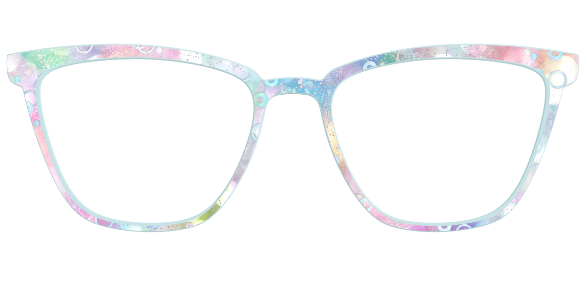 The Mermaid Bokeh with Bubble Glitter - Front Top Image - Pair Eyewear