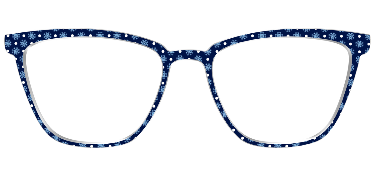 The Snowflake Polka Dot - Front Top Image - Pair Eyewear