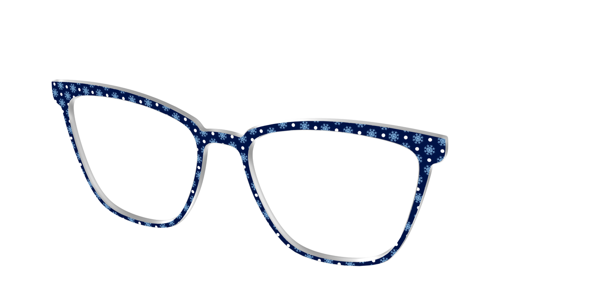 The Snowflake Polka Dot - Angle Top Image - Pair Eyewear