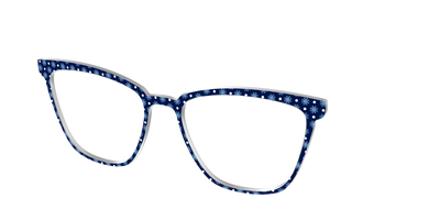 The Snowflake Polka Dot - Angle Top Thumbnail - Pair Eyewear