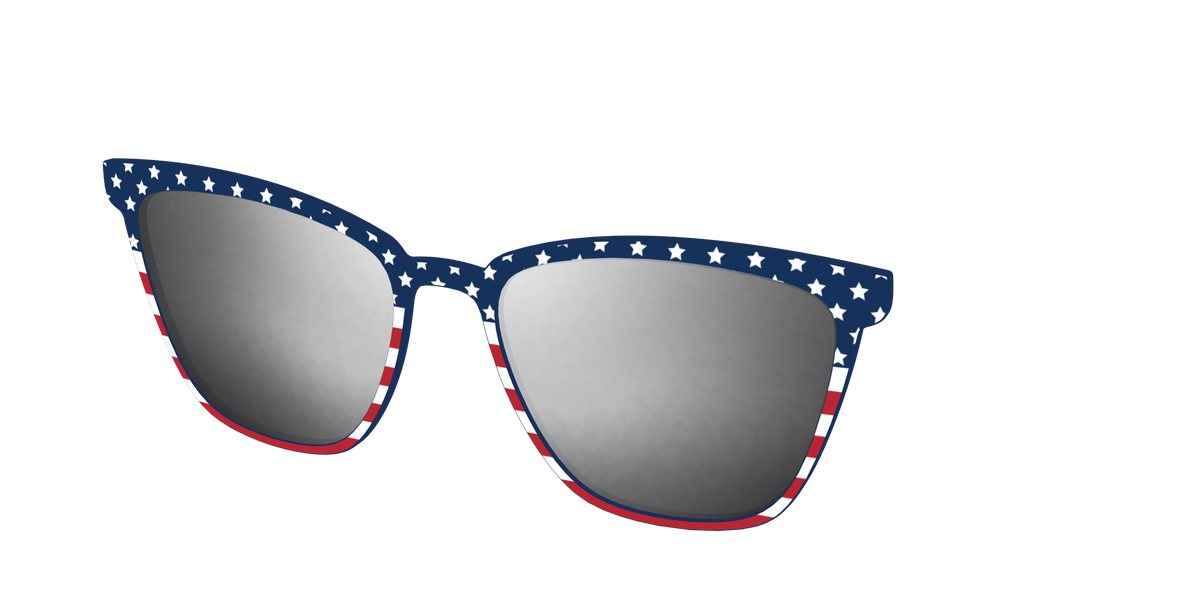 The Polarized Stars & Stripes Sun Top - Angle Top Image - Pair Eyewear