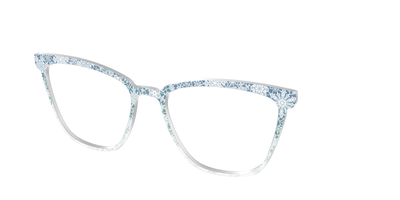 The White Lace Snowflake Crystal - Angle Top Thumbnail - Pair Eyewear