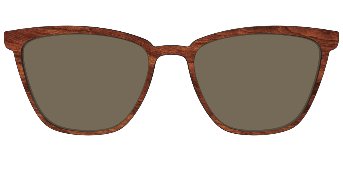 The Polarized Woodgrain Sun Top - Front Top Image - Pair Eyewear