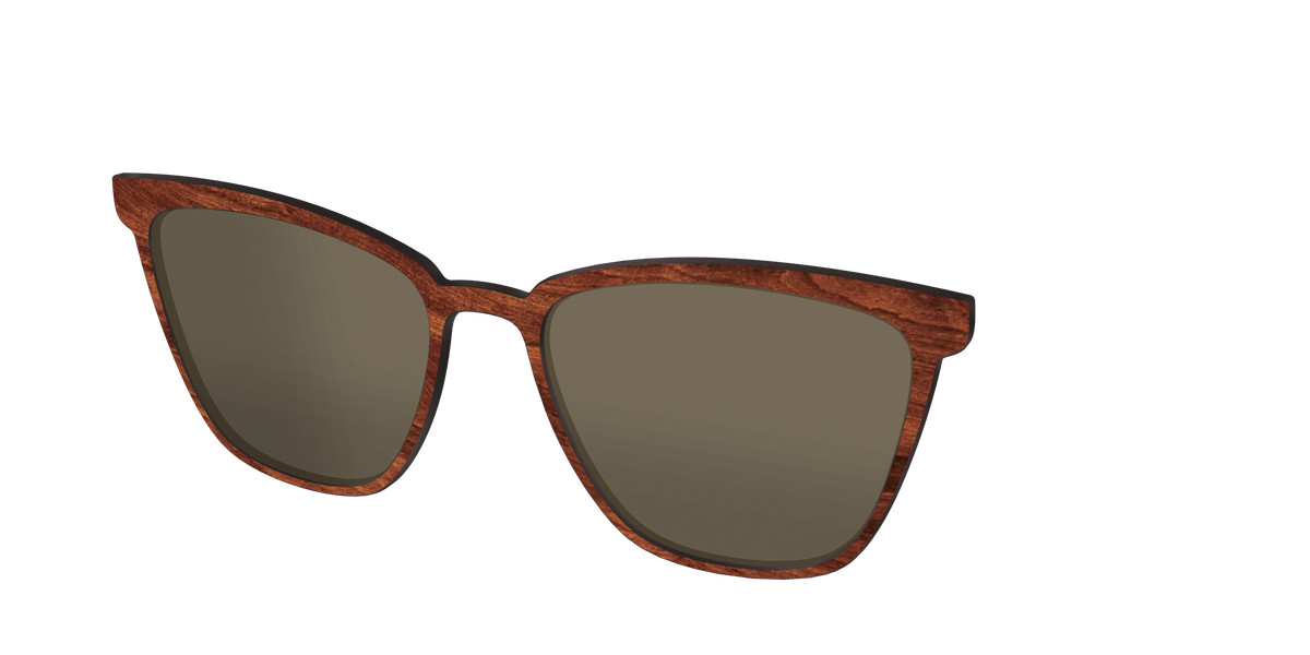The Polarized Woodgrain Sun Top - Angle Top Image - Pair Eyewear