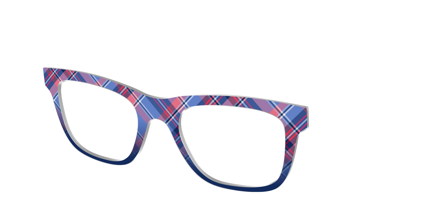 The Admiral Plaid - Angle Top Image - Pair Eyewear