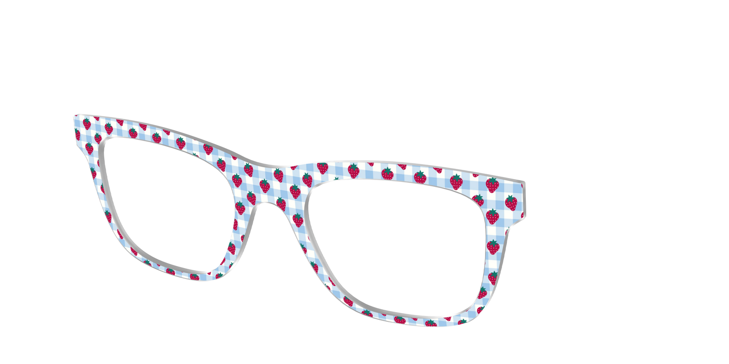 The Berry Picnic Gingham - Angle Top Image - Pair Eyewear