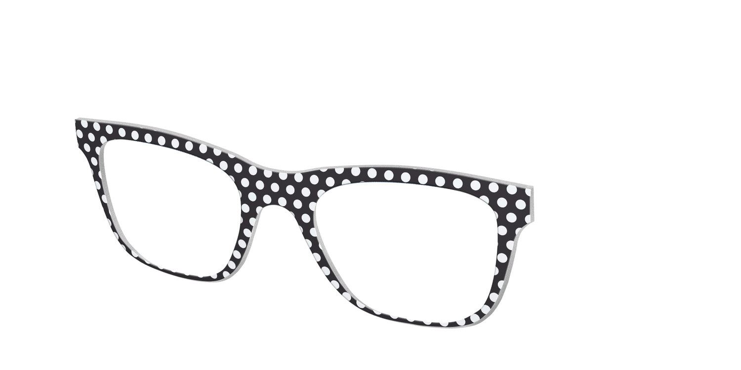 The Black Polka Dots - Angle Top Image - Pair Eyewear
