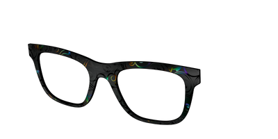 The Black Holographic Scrolls - Angle Top Thumbnail - Pair Eyewear