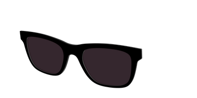The Black with Urban Explorer Lens - Angle Top Thumbnail - Pair Eyewear