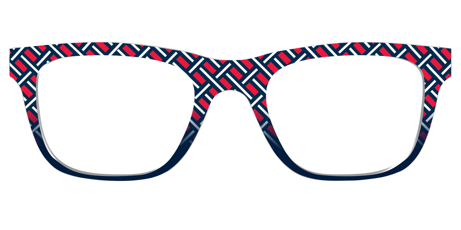 The Block Party Check - Front Top Image - Pair Eyewear