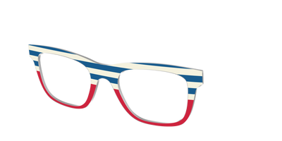 The Bold Stripes Split - Angle Top Thumbnail - Pair Eyewear