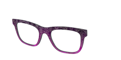 The Dark Romance Foil Damask - Angle Top Thumbnail - Pair Eyewear