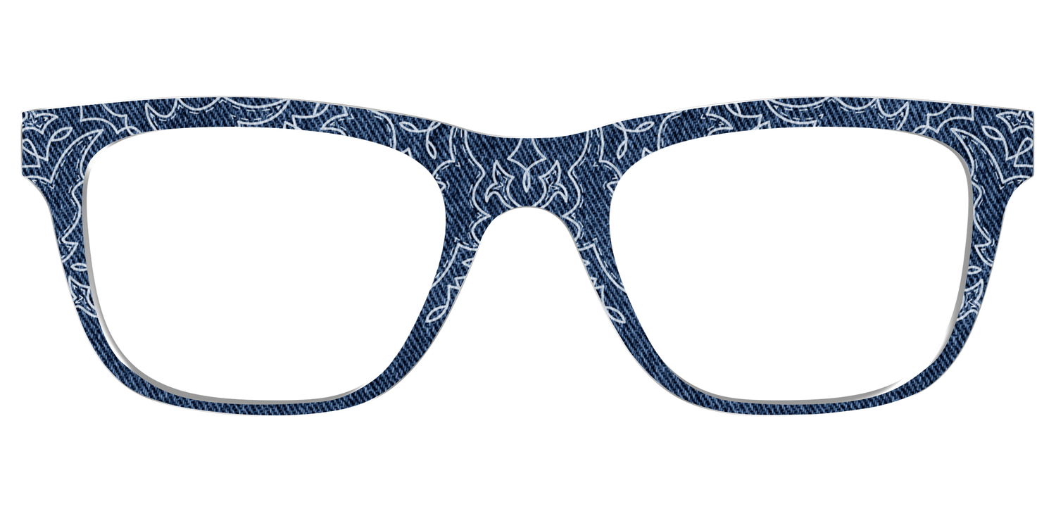 The Embroidered Indigo - Front Top Image - Pair Eyewear