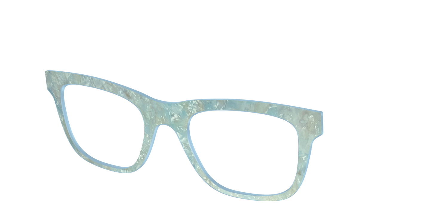 The Ethereal Pearl - Angle Top Image - Pair Eyewear