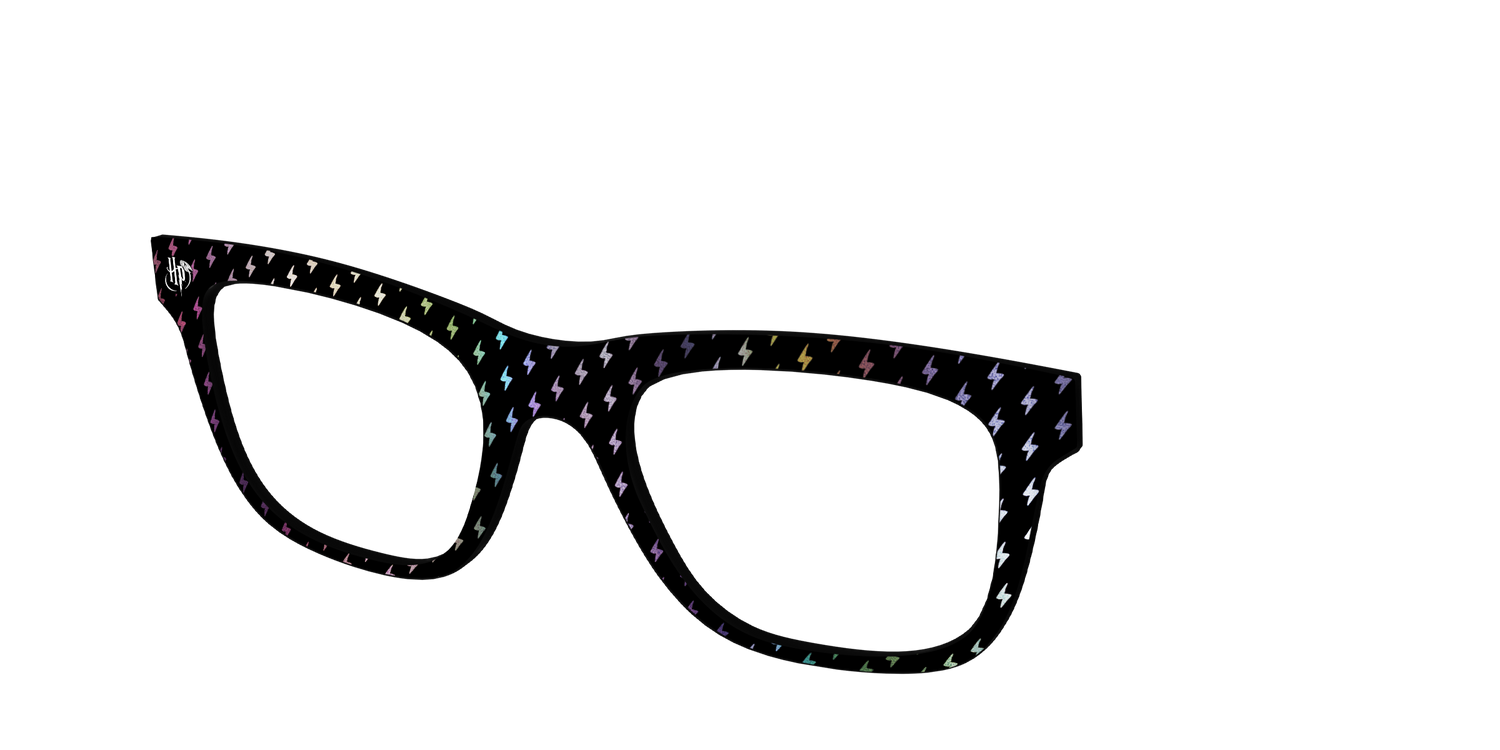 The Holographic Lightning Bolts - Angle Top Image - Pair Eyewear