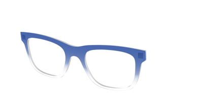 The Indigo Gradient Crystal - Angle Top Thumbnail - Pair Eyewear