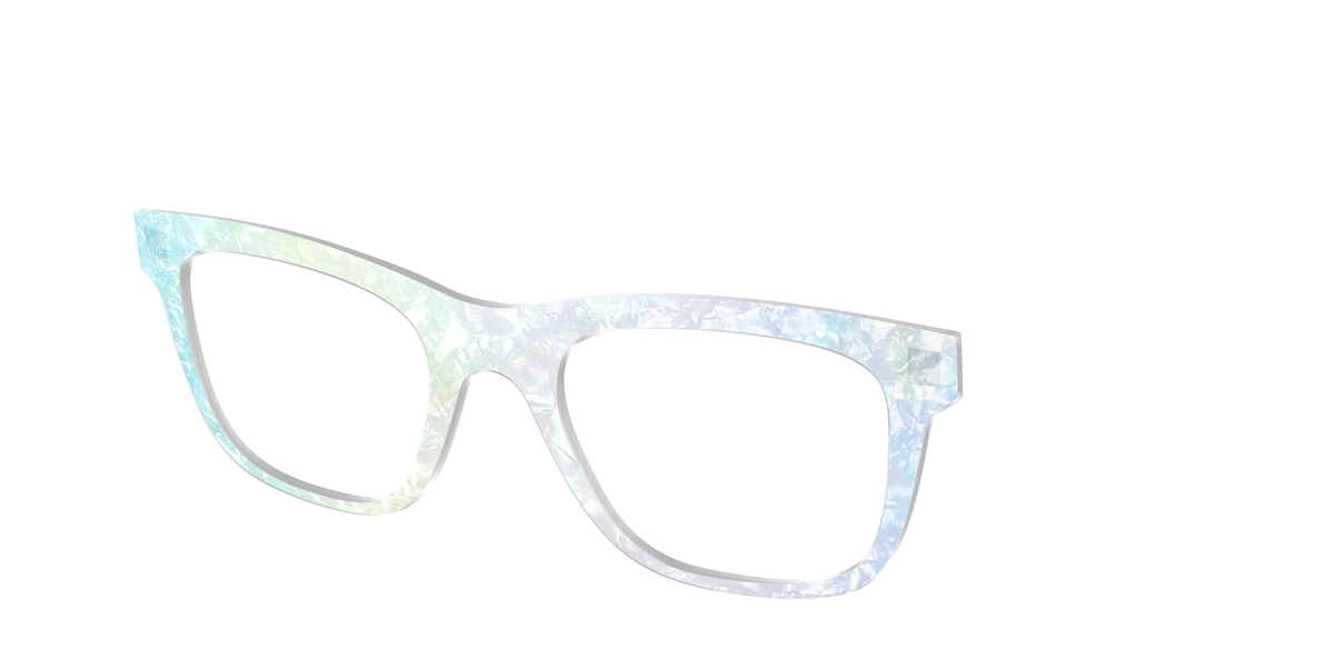 The Iridescent Pearl Marble Crystal - Angle Top Image - Pair Eyewear