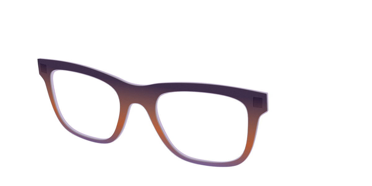 The Matte Midnight to Violet Gradient - Angle Top Image - Pair Eyewear