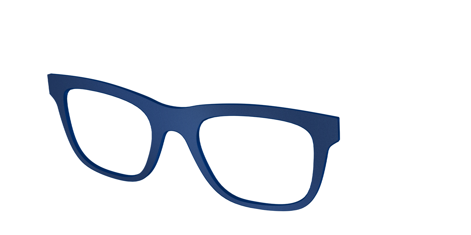 The Matte Navy - Angle Top Image - Pair Eyewear