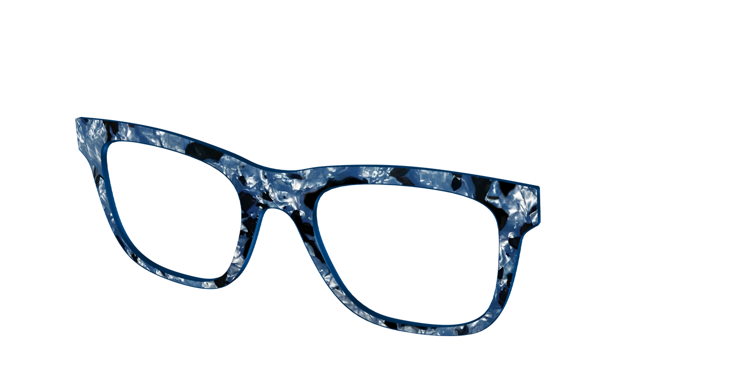The Midnight Blue Pearl Tortoise - Angle Top Image - Pair Eyewear