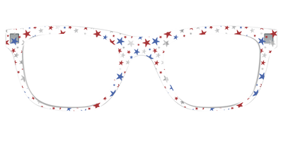 The Multi Stars Crystal with Silver Foil - Front Top Thumbnail - Pair Eyewear