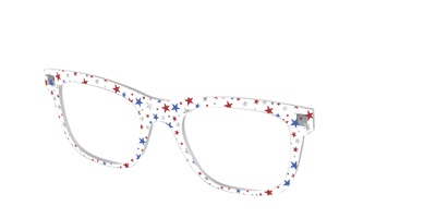 The Multi Stars Crystal with Silver Foil - Angle Top Thumbnail - Pair Eyewear