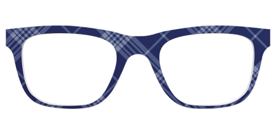 The Navy Twill Plaid - Front Top Thumbnail - Pair Eyewear