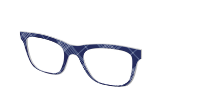 The Navy Twill Plaid - Angle Top Thumbnail - Pair Eyewear