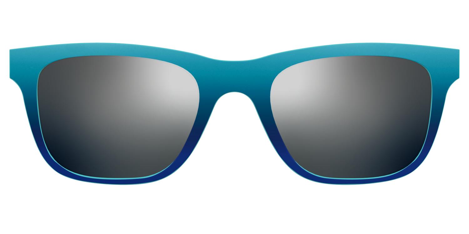 The Polarized Ocean Blue Sun Top - Front Top Image - Pair Eyewear