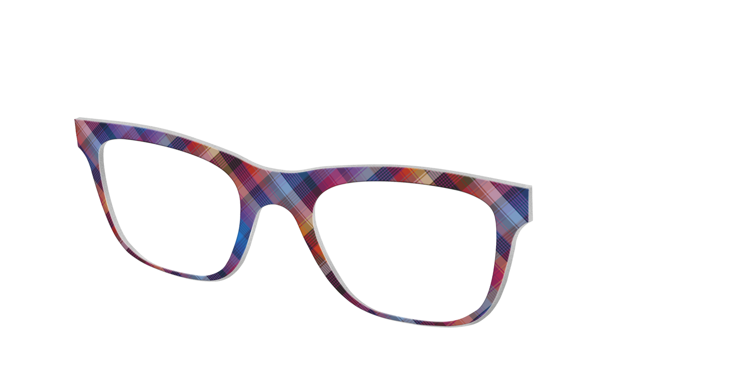 The Ombre Plaid - Angle Top Image - Pair Eyewear
