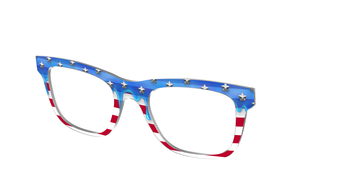 The Patriotic Slime - Angle Top Image - Pair Eyewear