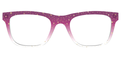 The Pink Ombre Gold Foil Crystal - Front Top Thumbnail - Pair Eyewear