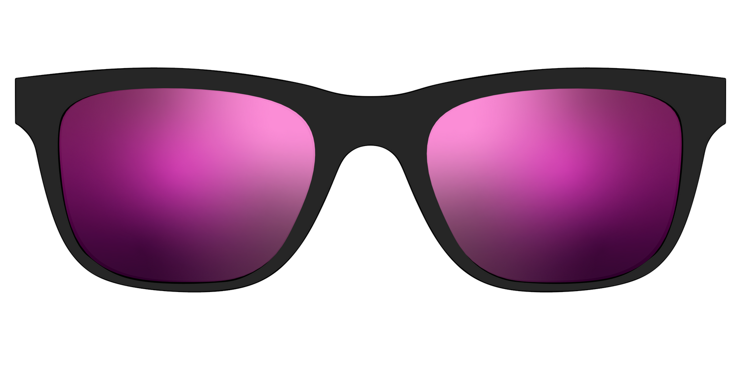 The Polarized Pink Reflective Sun Top - Front Top Image - Pair Eyewear