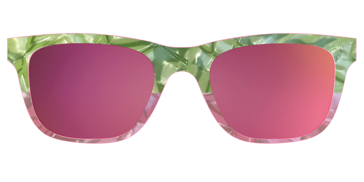The Polarized Kiwi & Guava Pearl Sun Top - Front Top Image - Pair Eyewear