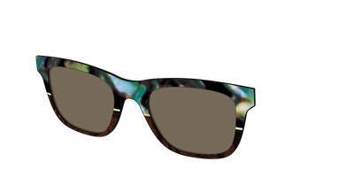 The Polarized Mirage Split with Gold Foil Sun Top - Angle Top Thumbnail - Pair Eyewear