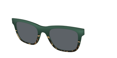The Polarized Spruce Tortoise Sun Top - Angle Top Thumbnail - Pair Eyewear