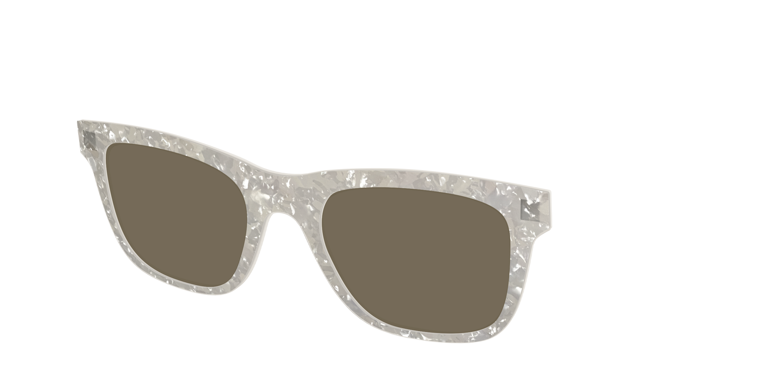 The Polarized White Quartz Pearl Sun Top - Angle Top Image - Pair Eyewear