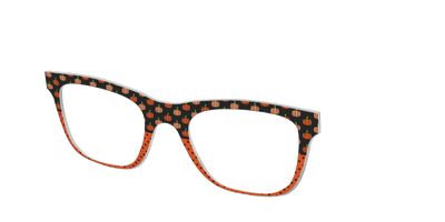 The Pumpkin Pin Dot - Angle Top Thumbnail - Pair Eyewear