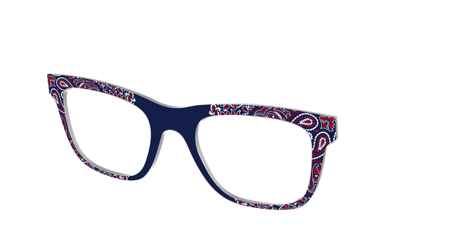 The Red White & Blue Bandana - Angle Top Image - Pair Eyewear