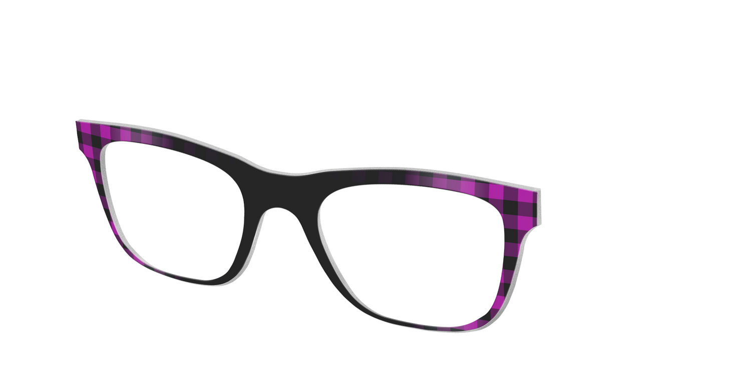 The Reimagined Plaid - Angle Top Image - Pair Eyewear