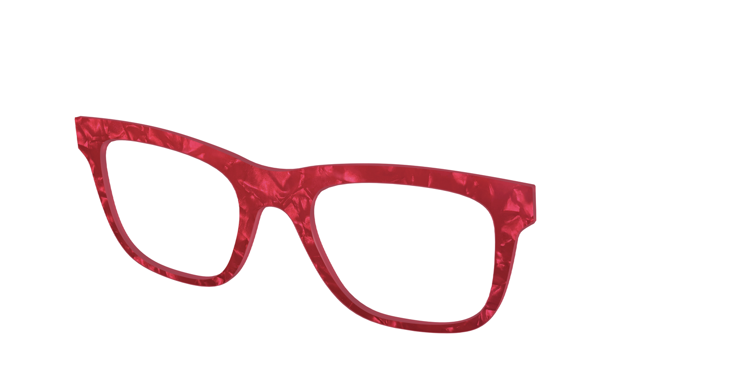 The Ruby Pearl Marble - Angle Top Image - Pair Eyewear