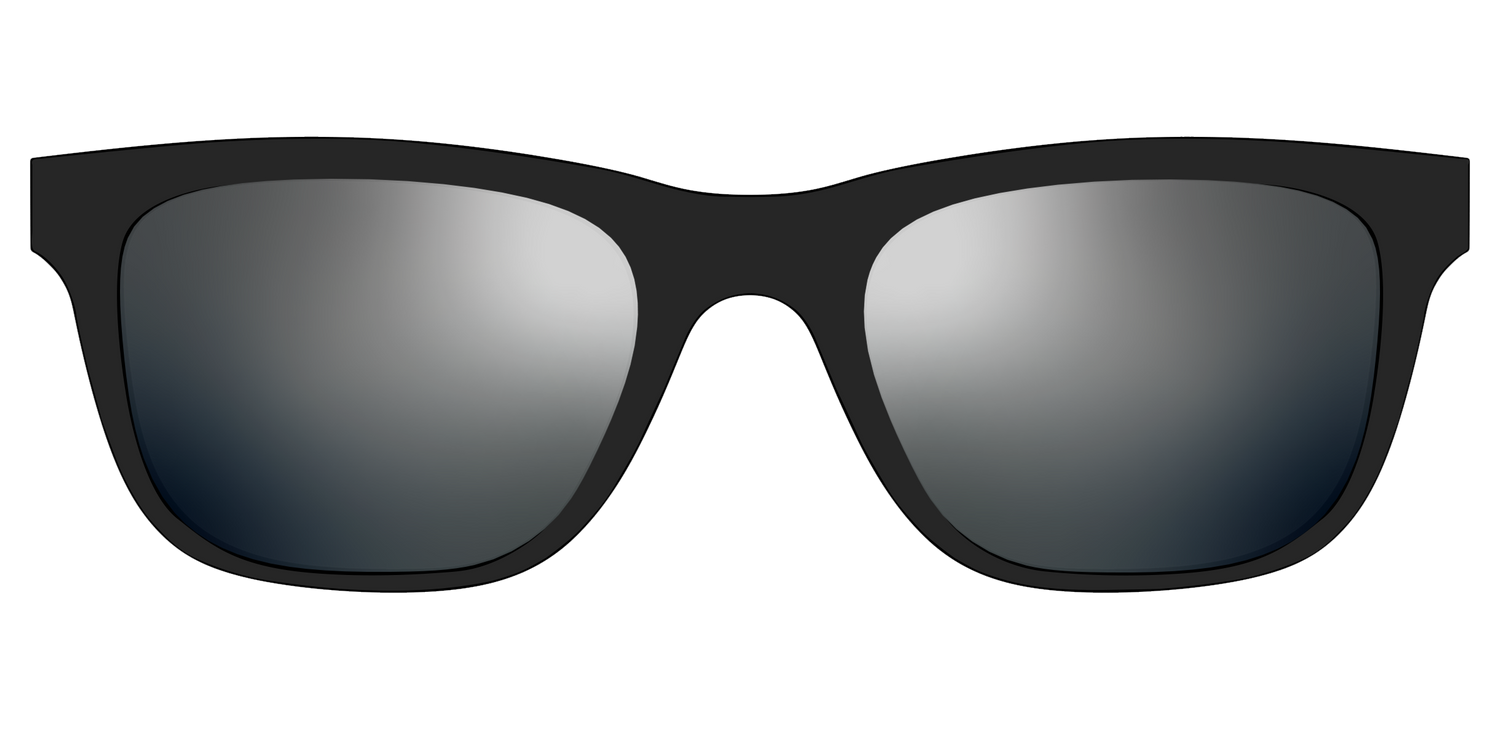 The Polarized Silver Reflective Sun Top - Front Top Image - Pair Eyewear