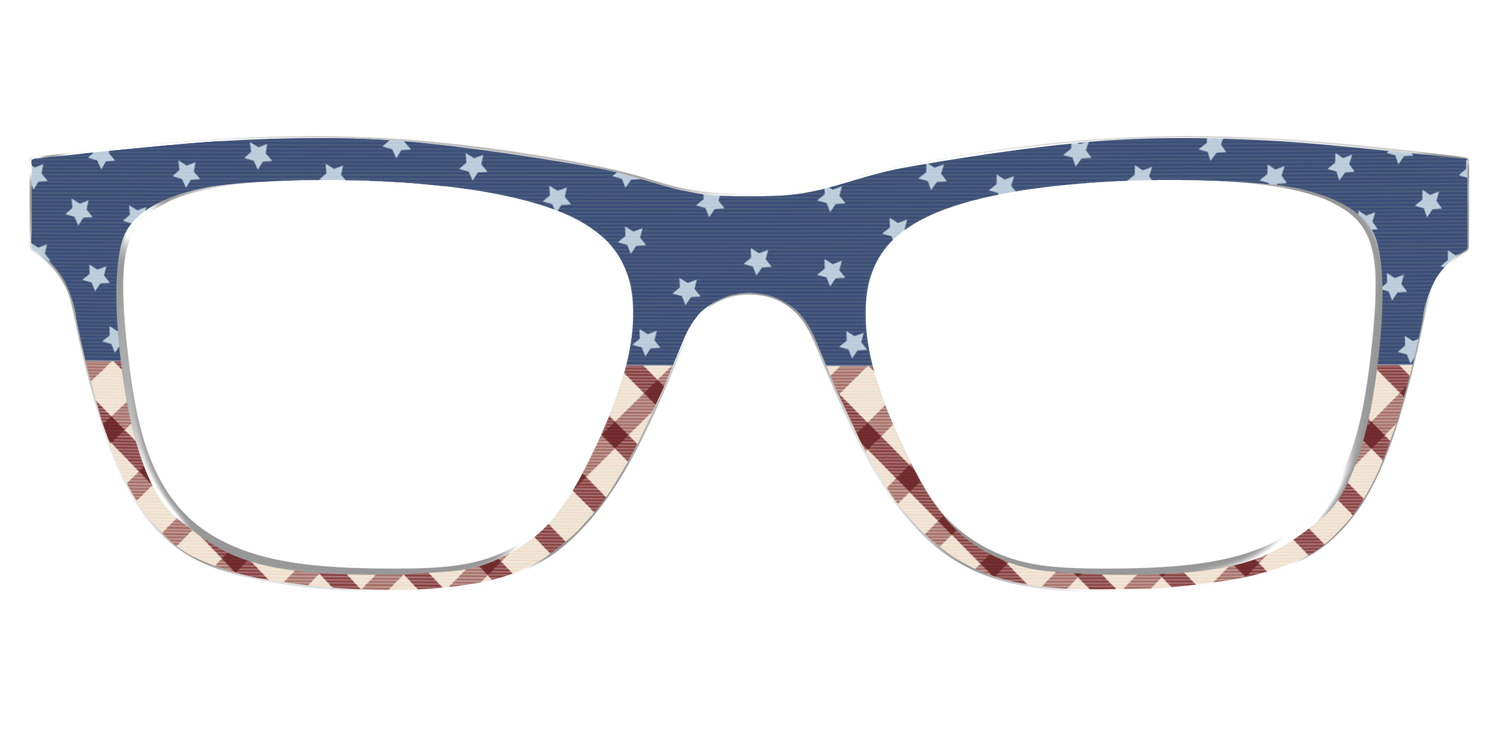 The Starry Gingham Split - Front Top Image - Pair Eyewear