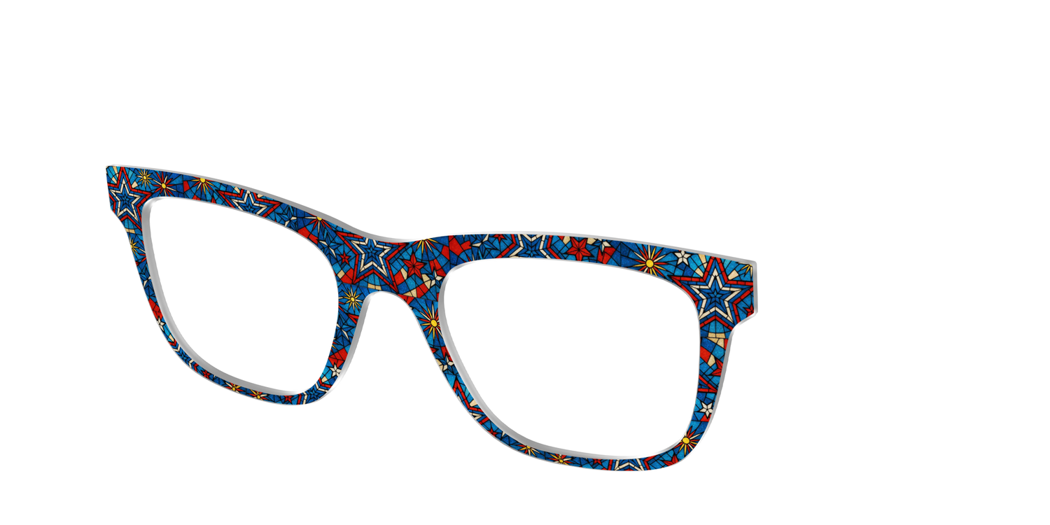 The Star-Spangled Stained Glass - Angle Top Image - Pair Eyewear
