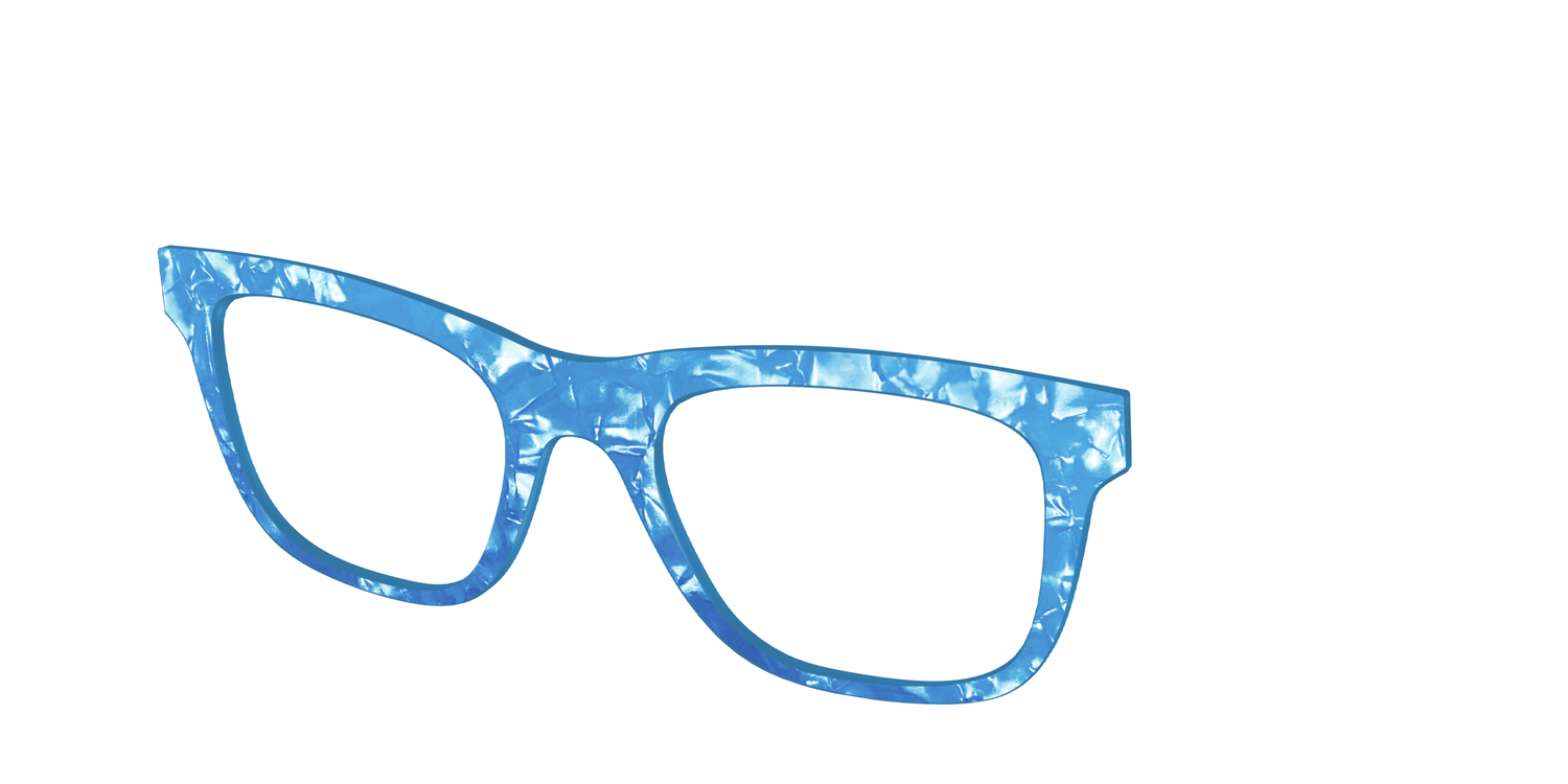 The Topaz Pearl Marble - Angle Top Image - Pair Eyewear